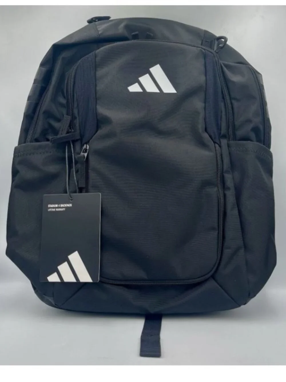 adidas Stadium 4 Soccer Backpack Black 36L JJ7421 Ball Pocket Gear Bag